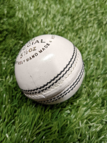 Cricket Leather Ball - white