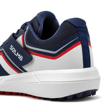 Load image into Gallery viewer, Jazba Sports S4 Men's Cricket Shoes Navy Red