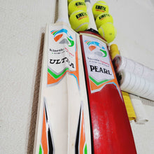 Load image into Gallery viewer, Tape Ball Cricket Deal (2 Bats+ 12 balls Package)
