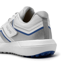 Load image into Gallery viewer, Jazba Sports S4 Men's Cricket Shoes Silver Blue
