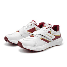 Load image into Gallery viewer, Jazba Sports S4 Men's Cricket Turf Shoes Maroon Gold
