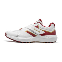 Load image into Gallery viewer, Jazba Sports S4 Men's Cricket Turf Shoes Maroon Gold
