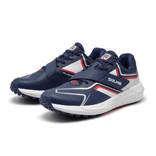 Load image into Gallery viewer, Jazba Sports S4 Men's Cricket Shoes Navy Red
